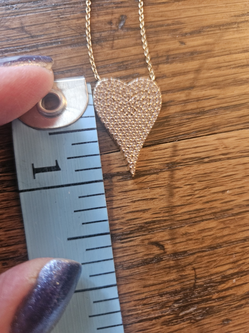 Diamonique X Jennifer Miller Pave Heart Necklace - Picture 5 of 5